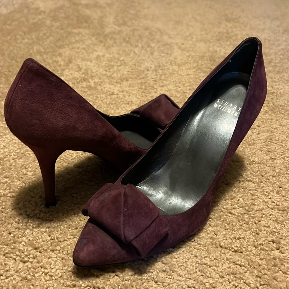 RARE Stuart Weitzman Purple Suede Heel (no longer manufactured)